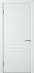 	межкомнатные двери 	ВФД Стокгольм эмаль белая