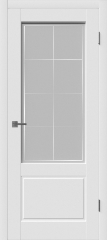 межкомнатные двери  ВФД Шеффилд со стеклом эмаль белая