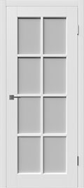 	межкомнатные двери 	ВФД Порта со стеклом эмаль белая