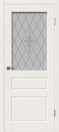 	межкомнатные двери 	ВФД Честер со стеклом эмаль слоновая кость