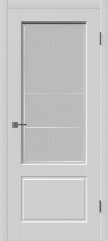 межкомнатные двери  ВФД Шеффилд со стеклом эмаль светло-серая