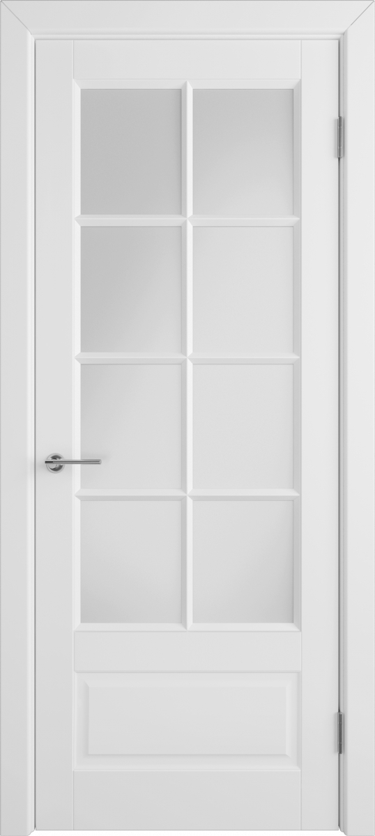 межкомнатные двери  ВФД Гланта Этт со стеклом эмаль белая